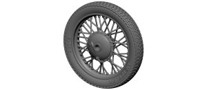 画像3: BSK Model[BSKW35002]1/35 WWII ドイツ ツェンダップKS600オートバイ用ホイールセット(タミヤ用) (3)