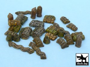 画像1: BLACK DOG[T48020]1/48 汎用 テント&毛布セット3(計28個入り) (1)