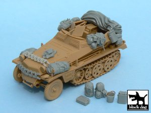 画像3: BLACK DOG[T48022]1/48 WWII独 Sd.Kfz.250 車載品セット(タミヤ32550用) (3)