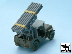 画像1: BLACK DOG[T48027]1/48 WWII米 ロケット砲搭載ジープ改造セット(タミヤ32552用) (1)