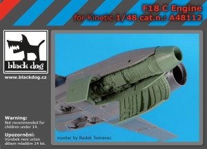 画像1: BLACK DOG[A48112]1/48 F-18C用エンジン (左側) (キネティック用) (1)