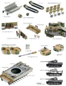 画像2: ボーダーモデル[TK7205]1/72 ティーガーI 極初期生産型（第502重戦車大隊100号車） (2)