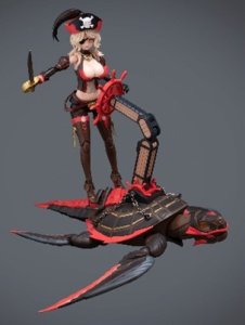 画像5: ボーダーモデル[BA003] ノンスケール 海賊 キャプテン クイーン・アン (5)