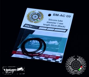 画像1: Brach Model[BM-AC 09]シリコンチューブ ブラック(外径1mm/長さ1m) (1)