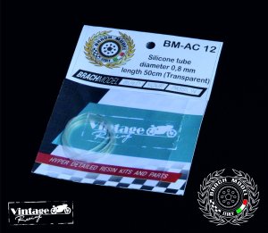 画像1: Brach Model[BM-AC 12]シリコンチューブ 透明(外径0.8mm/長さ50cm) (1)