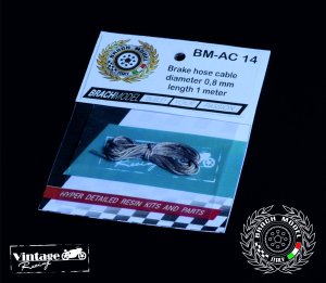 画像1: Brach Model[BM-AC 14]ブレーキホースワイヤー(外径0.8mm/長さ1m) (1)
