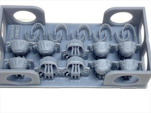 画像2: CHINO MODEL[CM-136B]1/35 独・シュタールヘルムセット(カバー付) (2)