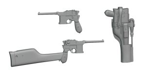 画像2: CHINO MODEL[CM-207]1/35 モーゼルC96 (2)