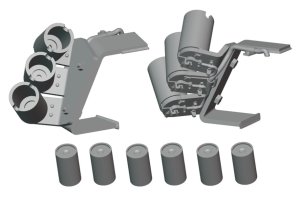 画像2: CHINO MODEL[CM-213]1/35 ティーガーI用スモークディスチャージャーセット (2)