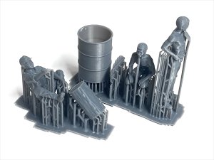 画像4: CHINO MODEL[CMA-027]1/35 陸軍ドラム缶風呂セット (4)