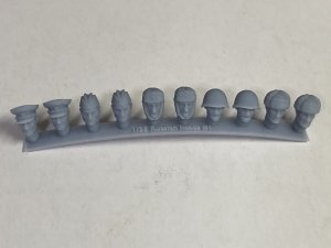 画像2: CHINO MODEL[CMRG35021]1/35 ソ連軍兵士ヘッドパーツ (2)