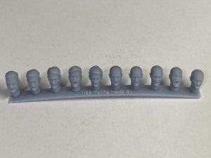 画像2: CHINO MODEL[CMRG35042]1/35 西洋人ヘッドパーツ 叫びの表情セット (2)