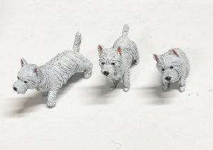画像2: CHINO MODEL[CMW-010]1/35 ウエストハイランドホワイトテリアセット (2)