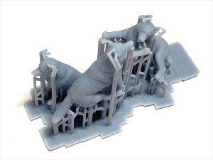 画像4: CHINO MODEL[CMW-019]1/35 シベリアンハスキーセット (4)