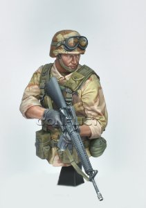 画像2: コンフリクト・ミニチュアズ[CM-B01]1/16バスト 現用 アメリカ陸軍 第75レンジャー連隊の兵士 モガディシュ、ソマリア1993 (2)
