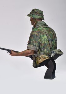 画像4: コンフリクト・ミニチュアズ[CM-B03]1/16バスト 現用 アメリカ陸軍 特殊長距離偵察パトロール(LRRP)の兵士 ベトナム戦争 (4)