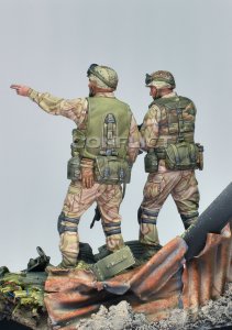 画像4: コンフリクト・ミニチュアズ[CM-C03]1/35 現用 アメリカ タスク・フォース・レンジャーセット ソマリア1993(2体入) (4)