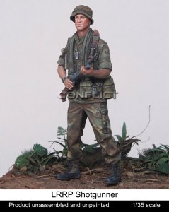 画像2: コンフリクト・ミニチュアズ[CM-C07]1/35 現用 アメリカ ショットガンを持つ特殊長距離偵察パトロール(LRRP)兵士 (2)