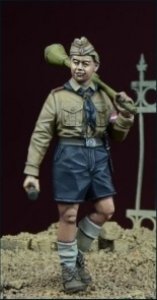 画像1: D-Day miniature studio[DD35065］1/35 WWII ヒトラーユーゲントの少年1 ドイツ1945 (1)