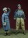 画像1: D-Day miniature studio[DD35076] 1/35 WWII独 空軍パイロット&女性補助隊員(冬季)1942-1945(2体セット) (1)