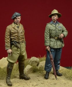 画像2: D-Day miniature studio[DD35087]1/35 WWII独 1/35 コンドル軍団 装甲部隊将校セット(2体セット) (2)