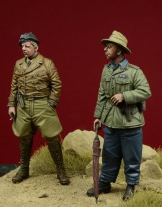 画像3: D-Day miniature studio[DD35087]1/35 WWII独 1/35 コンドル軍団 装甲部隊将校セット(2体セット) (3)
