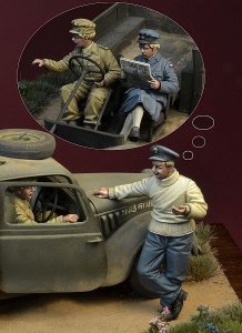 画像2: D-Day miniature studio[DD35142]1/35 WWII 英 バトルオブブリテン1940年(1)「戦争中の火遊び」3体セット (2)