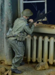 画像2: D-Day miniature studio[DD35019］ 1/35 WWII 英/英連邦歩兵 ブレン機銃手 射撃中 1943-45 (2)
