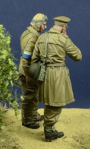 画像4: D-Day miniature studio[DD35094]1/35 WWII英 将校&伝令兵セット フランス1940(2体セット) (4)