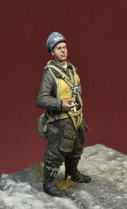 画像2: D-Day miniature studio[DD35191]1/35 WWII ドイツ空軍エースパイロット フランツ・スティグラー (2)