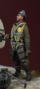 画像4: D-Day miniature studio[DD35191]1/35 WWII ドイツ空軍エースパイロット フランツ・スティグラー (4)