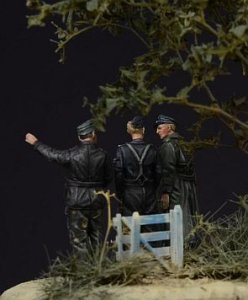 画像3: D-Day miniature studio[DD72001］ 1/72 WWII 独 武装親衛隊将校 ノルマンディ(3体セット) (3)