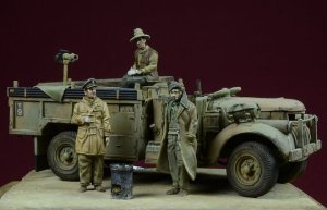 画像1: D-Day miniature studio[DD72004］ 1/72 砂漠の朝食 LRDGパトロール隊員 (3体セット) (1)