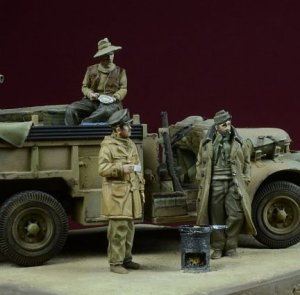 画像2: D-Day miniature studio[DD72004］ 1/72 砂漠の朝食 LRDGパトロール隊員 (3体セット) (2)