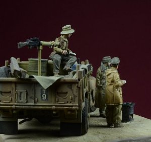 画像4: D-Day miniature studio[DD72004］ 1/72 砂漠の朝食 LRDGパトロール隊員 (3体セット) (4)