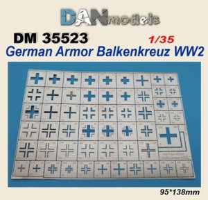 画像1: DANmodels[DAN35523]1/35 WW.II ドイツ陸軍車両国籍マークエッチングステンシル (1)
