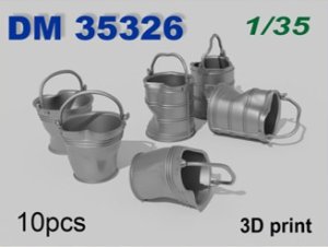 画像1: DANmodels[DAN35326]1/35 凹んだバケツ (2種、計10個入) (1)