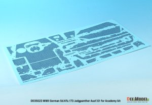画像9: DEF.MODEL[DD35023]1/35 WWIIドイツヤークトパンターG1型用ツィンメリットコーティングデカール(アカデミー用) (9)