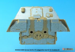 画像16: DEF.MODEL[DD35023]1/35 WWIIドイツヤークトパンターG1型用ツィンメリットコーティングデカール(アカデミー用) (16)