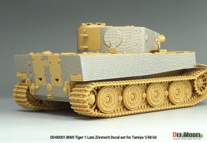 画像12: DEF.MODEL[DD48001]1/48 WWII ドイツ タイガーI重戦車中期/後期型 ツィンメリットデカールセット エッチンググリル付(タミヤ用) (12)