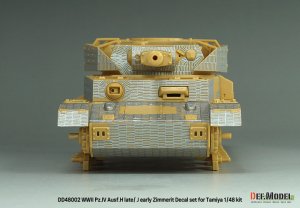 画像11: DEF.MODEL[DD48002]1/48 WWII ドイツ IV号戦車H型後期型/J型初期型 ツィンメリットデカールセット(タミヤ用) (11)