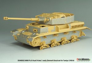 画像5: DEF.MODEL[DD48002]1/48 WWII ドイツ IV号戦車H型後期型/J型初期型 ツィンメリットデカールセット(タミヤ用) (5)