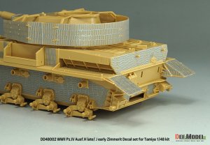 画像9: DEF.MODEL[DD48002]1/48 WWII ドイツ IV号戦車H型後期型/J型初期型 ツィンメリットデカールセット(タミヤ用) (9)