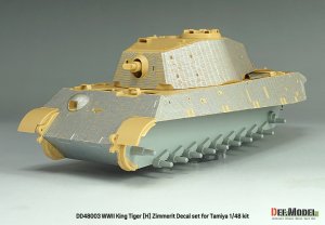 画像5: DEF.MODEL[DD48003]1/48 WWII ドイツ キングタイガー重戦車ヘンシェル砲塔 ツィンメリットデカールセット(タミヤ用) (5)
