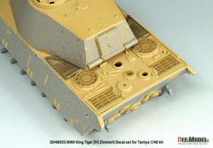 画像10: DEF.MODEL[DD48003]1/48 WWII ドイツ キングタイガー重戦車ヘンシェル砲塔 ツィンメリットデカールセット(タミヤ用) (10)