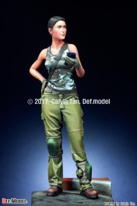 画像2: DEF.MODEL[DF24001]1/24 イスラエル女性兵士(現用) (2)