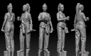 画像5: DEF.MODEL[DF24002]1/24 女性メカニック"ジェニファー" (5)