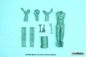 画像2: DEF.MODEL[DF35028]1/35 現用 アメリカ陸軍M1A2戦車搭乗員(1)ボアサイト 3Dプリンター部品付 (2)