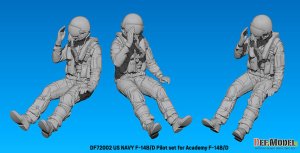 画像7: DEF.MODEL[DF72002]1/72 現用 アメリカ海軍 着座したF-14B/Dパイロットセット(アカデミーF-14B/D用 2体入) (7)