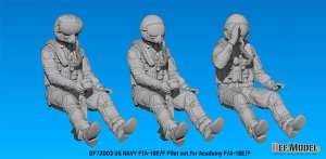 画像8: DEF.MODEL[DF72003]1/72 現用 アメリカ海軍 着座したF/A-18E/Fパイロットセット(アカデミーF/A-18E/F用 3体入) (8)